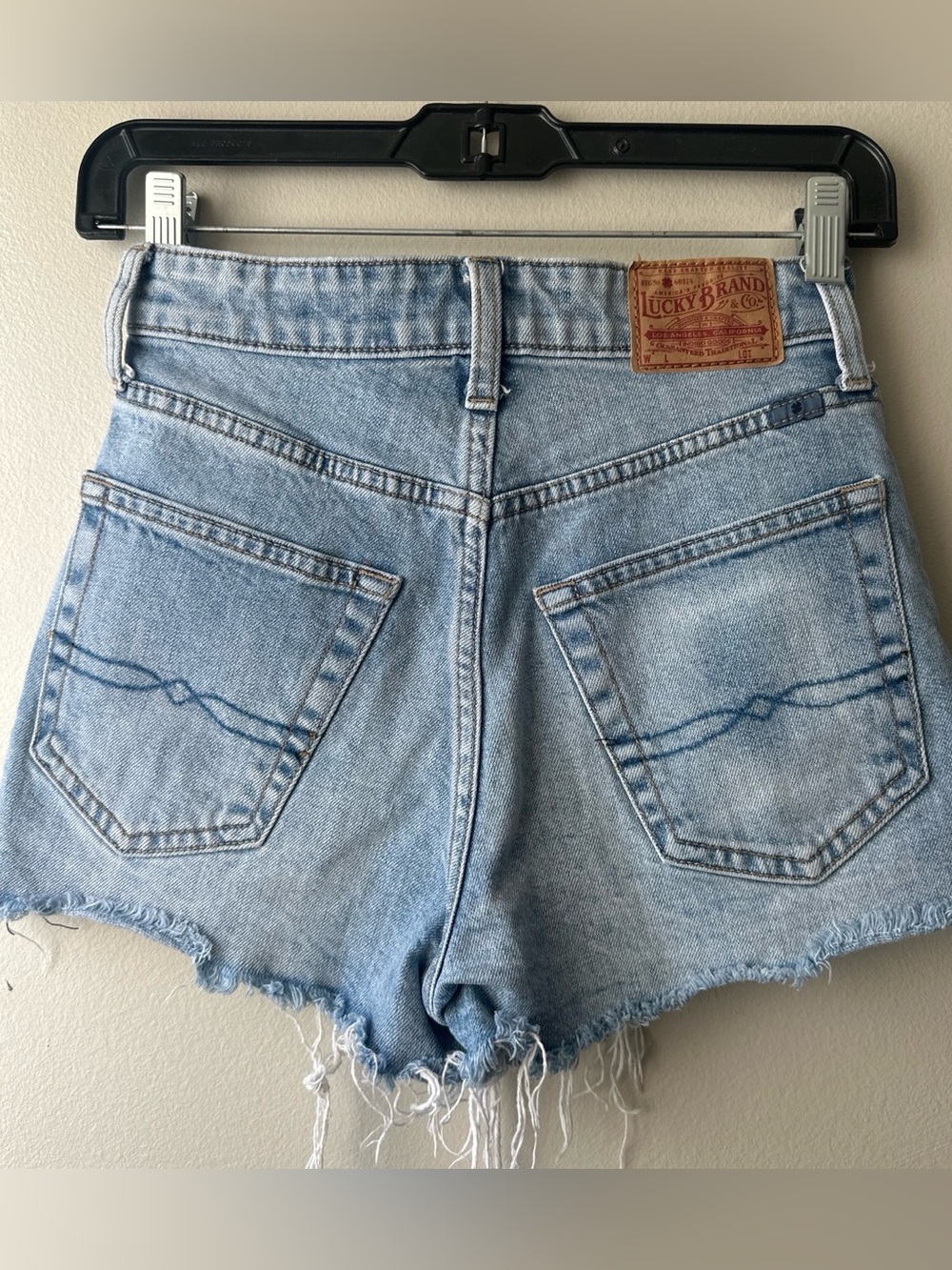 Lucky Brand Light Blue High-Rise Cutoff Denim Shorts